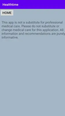 Healthtime android App screenshot 1